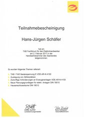 Hans-Jürgen Schäfer, TAB Fachforum für den Elektrohandwerker