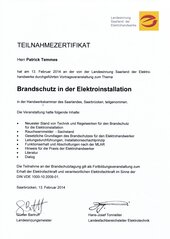 Brandschutz in der Elektroinstallation
