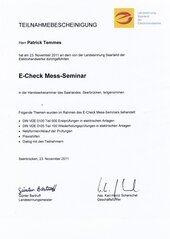 E-Check Mess-Seminar