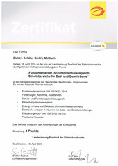 Elektro Schäfer, Fundamenterder, Schutzpotentialausgleich, Schutzbereiche für Bad- und Duschräume