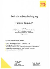 Patrick Temmes, TAB Fachforum für den Elektrohandwerker