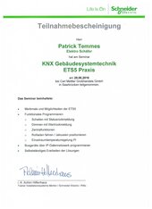 Patrick Temmes, KNX Gebäudesystemtechnik ETS5 Praxis